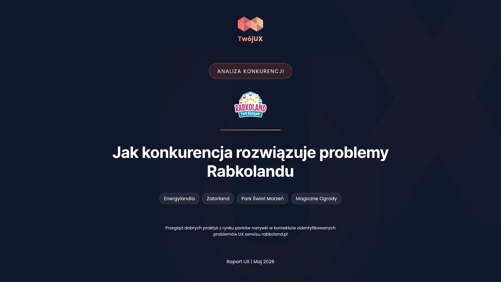 Raport TwójUX dla Rabkolandu: Benchmark